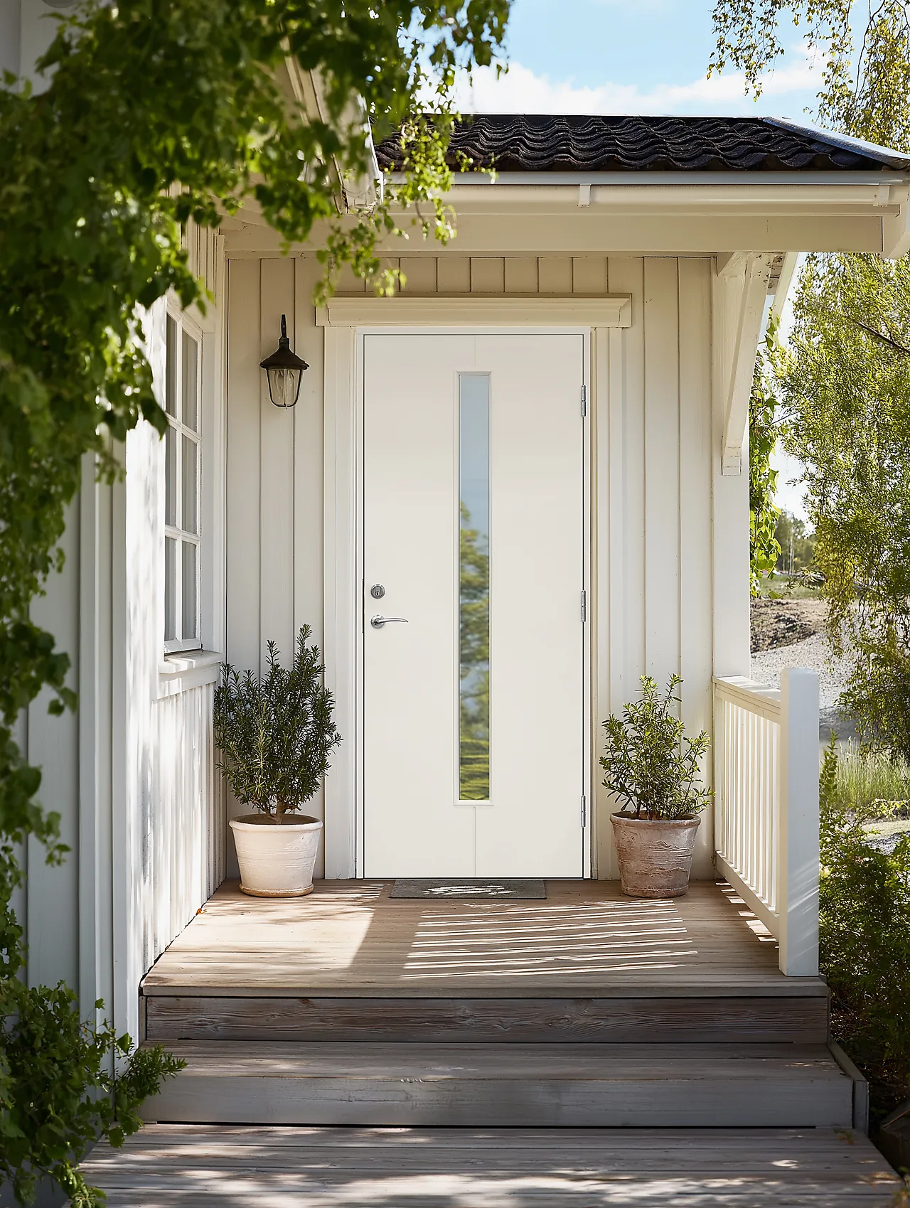 Ytterdør Linnea Pluss 110x210 cm hvit  høyre null - 110x210 cm - 2 - Miniatyr