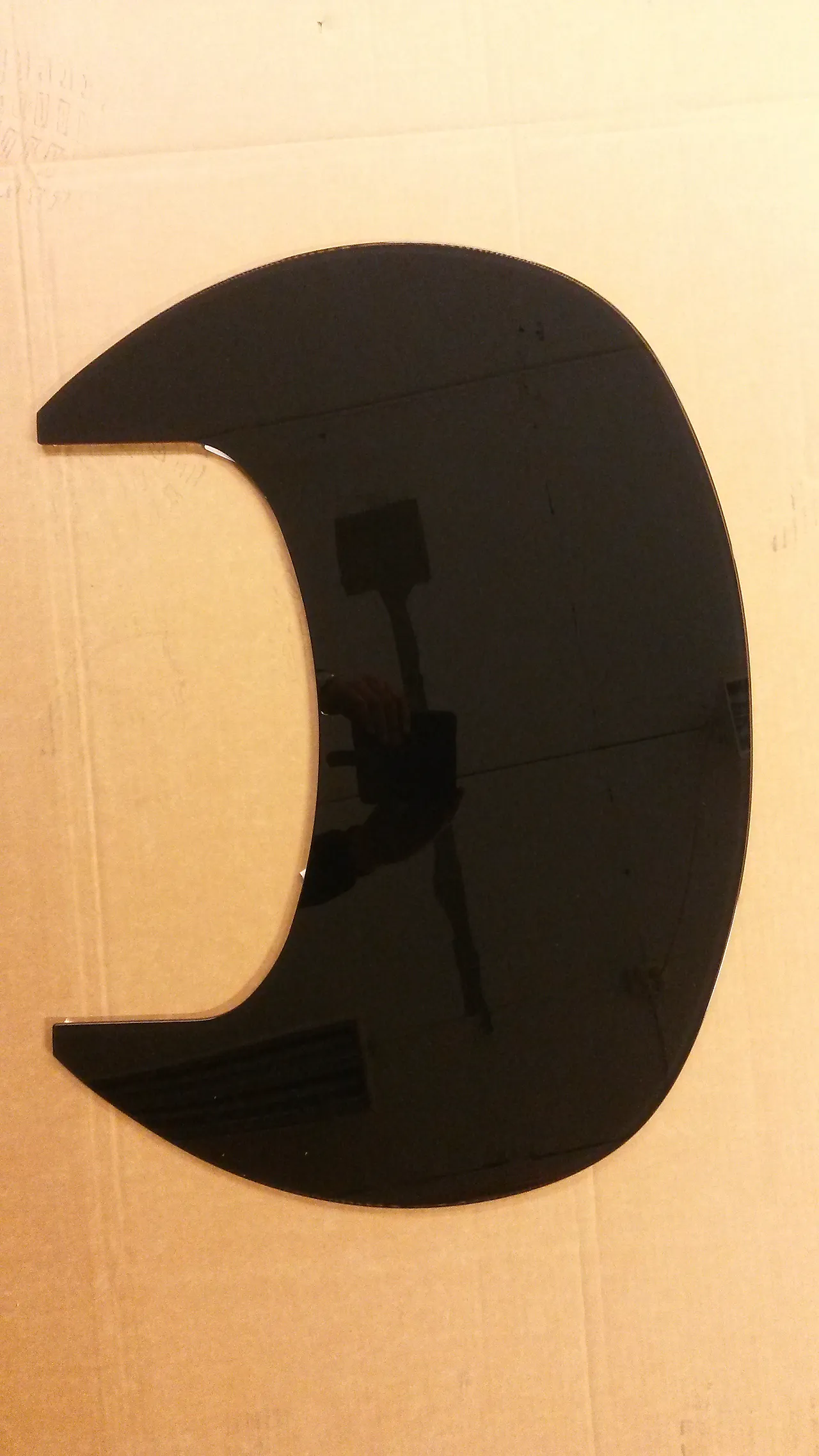 Gulvplate glass sort