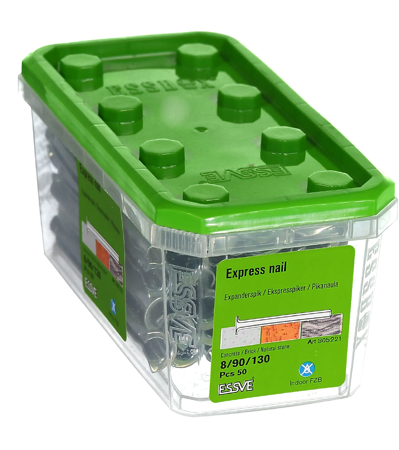 Ekspresspiker 8/90/130 mm 50 stk null - null - 2 - Miniatyr