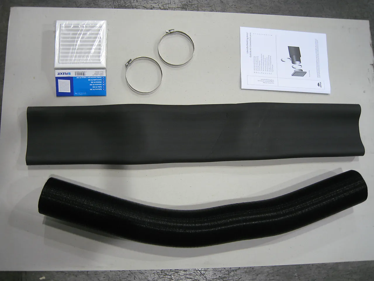 Kobling for friskluft Ø100 mm x 1 meter