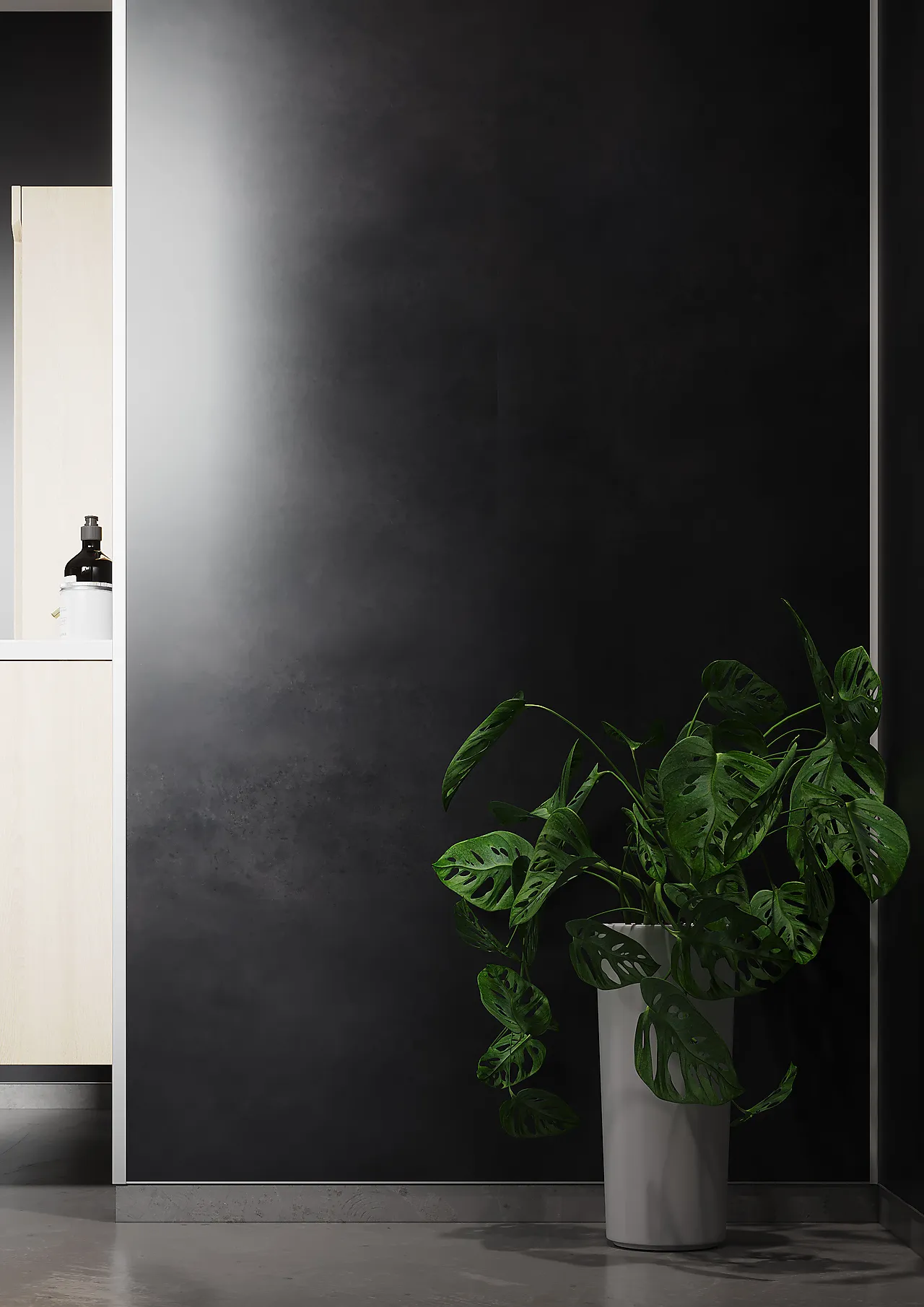 Baderomsplate Dark Soot, slett overflate 11x620x2400mm Baderomsplate Dark Soot, slett overflate 11x620x2400mm