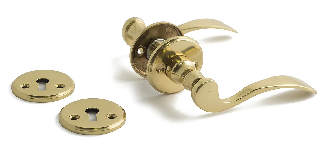 Dørvrider a9673 innv pol-mess pp polert messing dt 38-42 mm