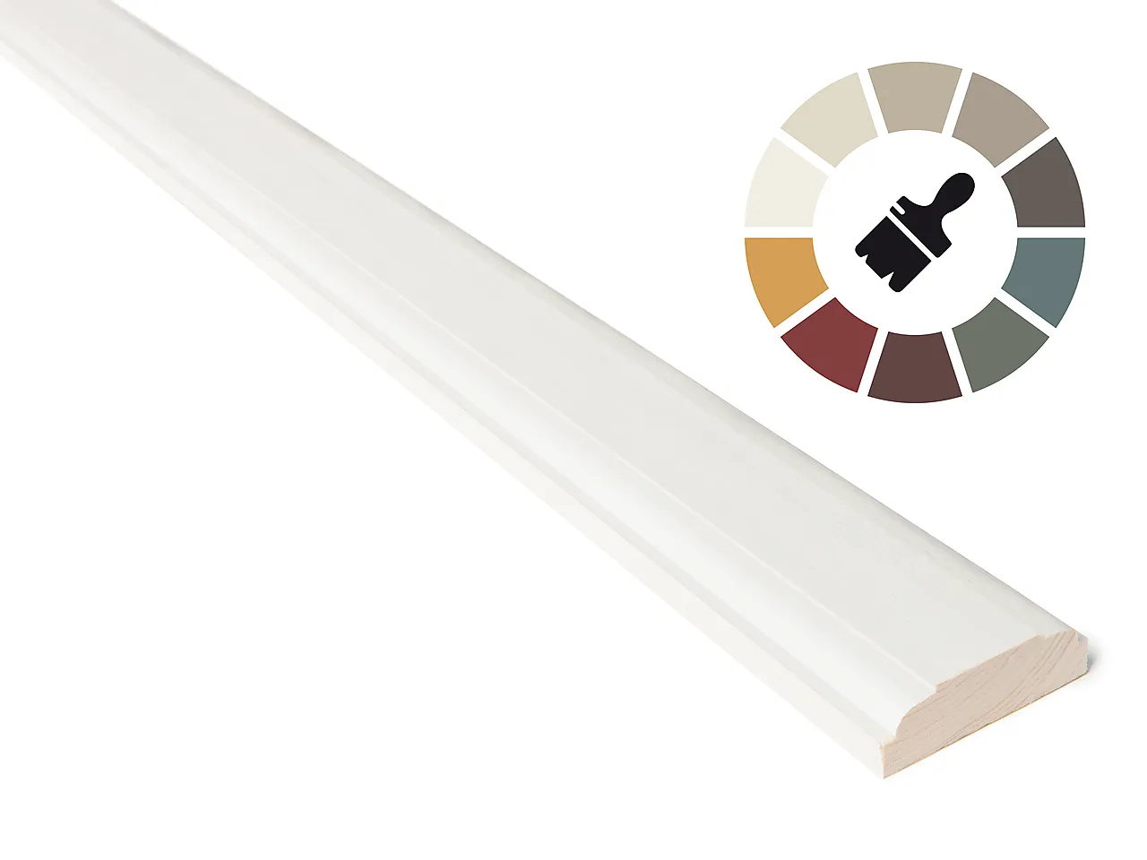 Gran 22x073 barokk mellomstr spesialfarge kledning grunning + mellomstrøk null - null - 2 - Miniatyr