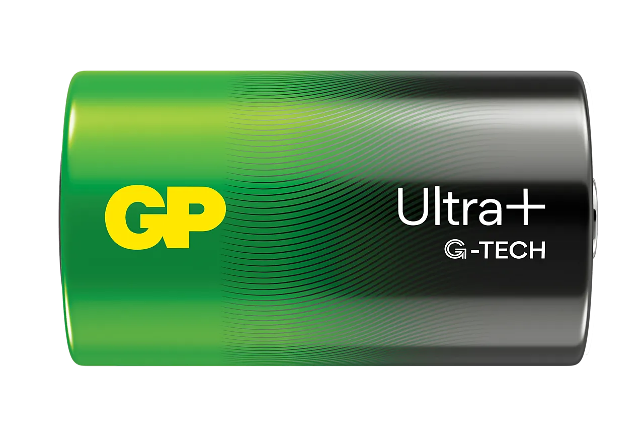 Batteri Ultra Plus Alkaline GP D/LR20 2 stk null - D/LR20 - 2 - Miniatyr