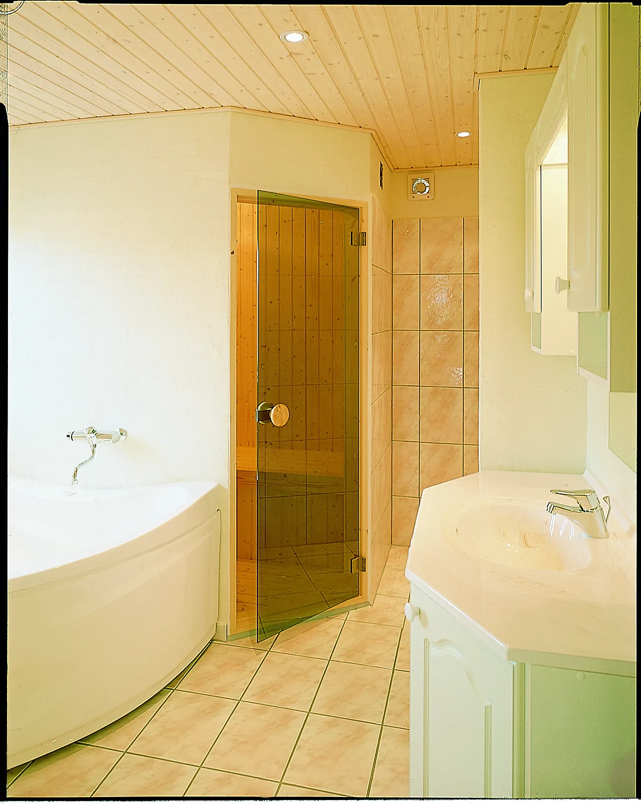 Badstudør glass 70x190 cm høyrehengslet null - null - 2 - Miniatyr