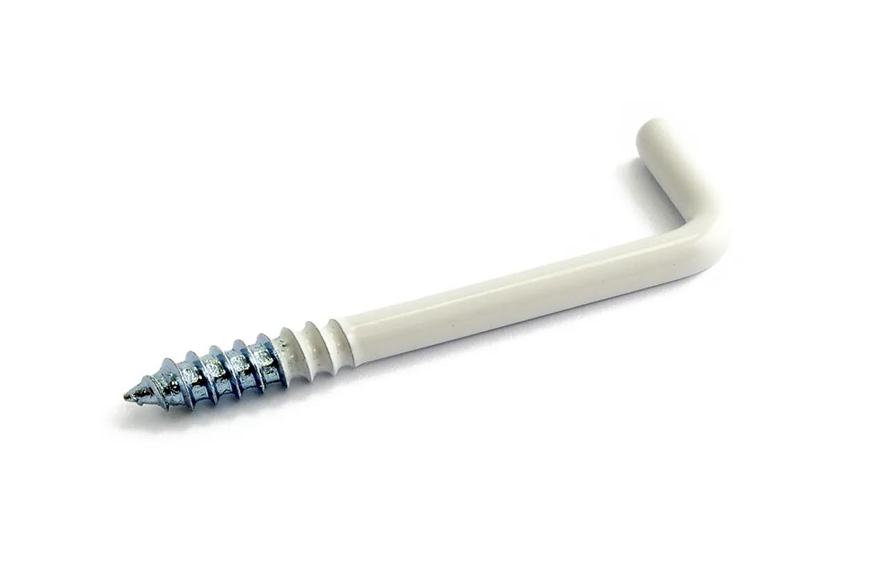 Vinkelkrok 7 50mm hvit sb