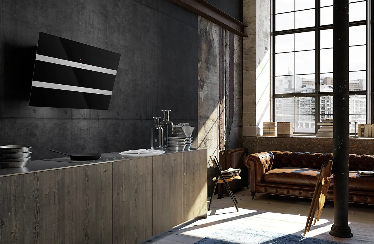 Kjøkkenvifte Argo sort 55 cm