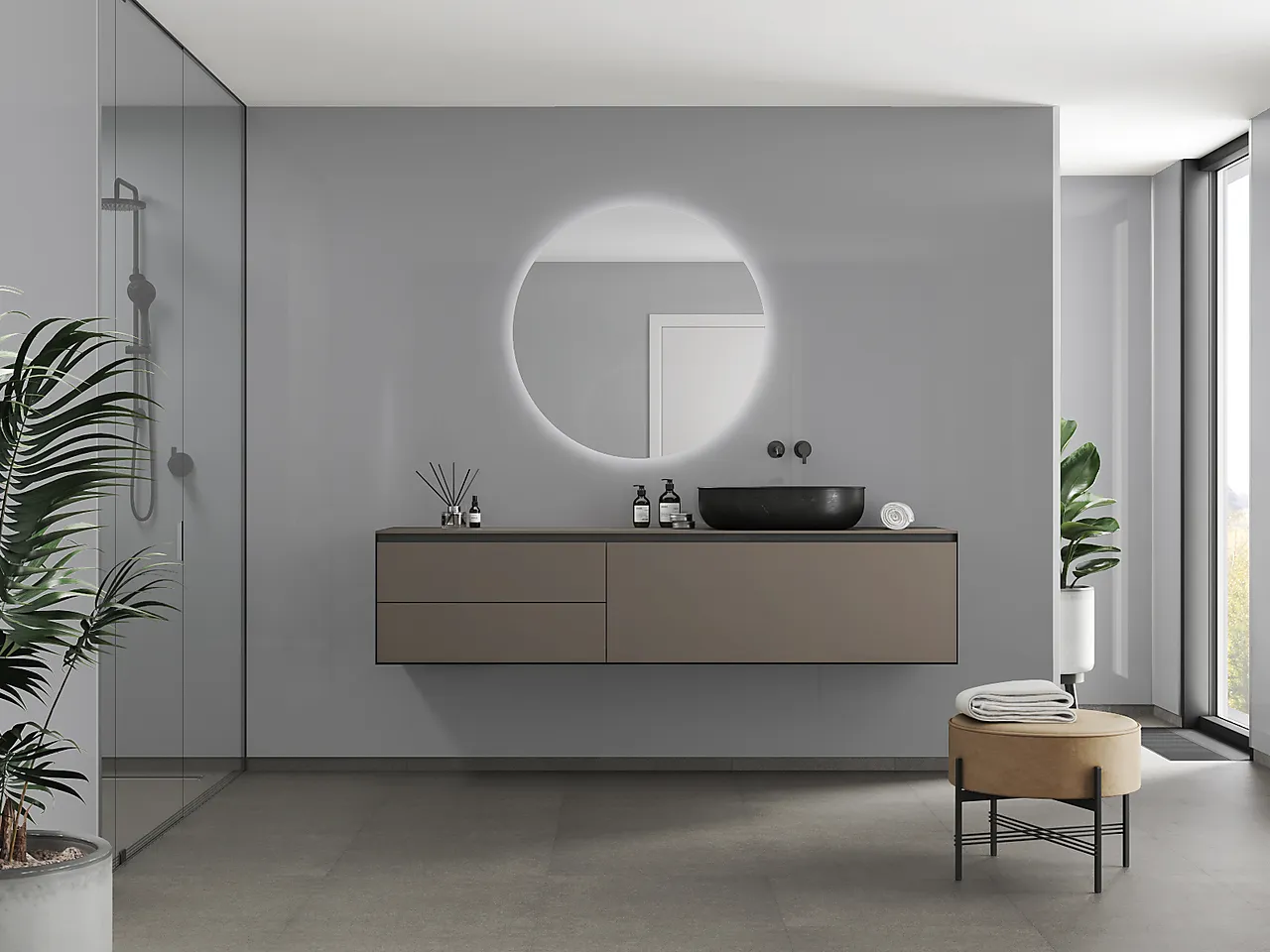 Fibo Medium Grey baderomspanel 10x620x2400 mm Fibo Medium Grey baderomspanel 10x620x2400 mm