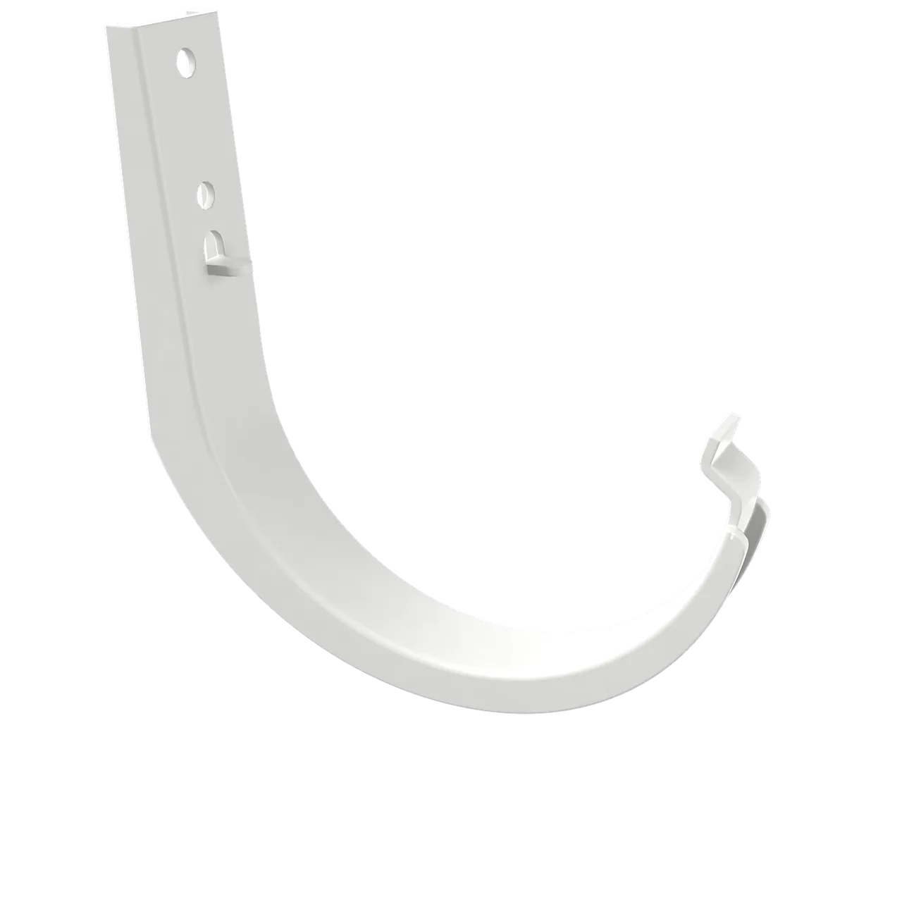 Krok til takrenne 100 mm hvit