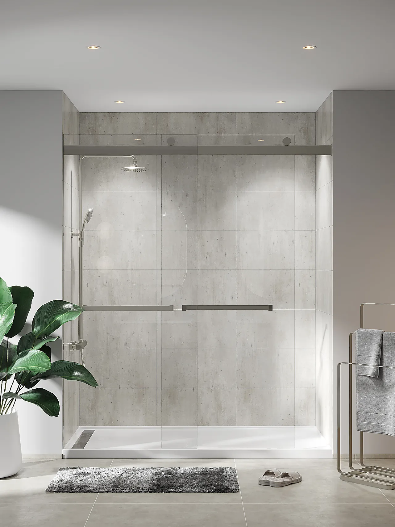 Baderomsplate 2204-M63 cracked cement 11x620x2400 mm null - null - 2 - Miniatyr