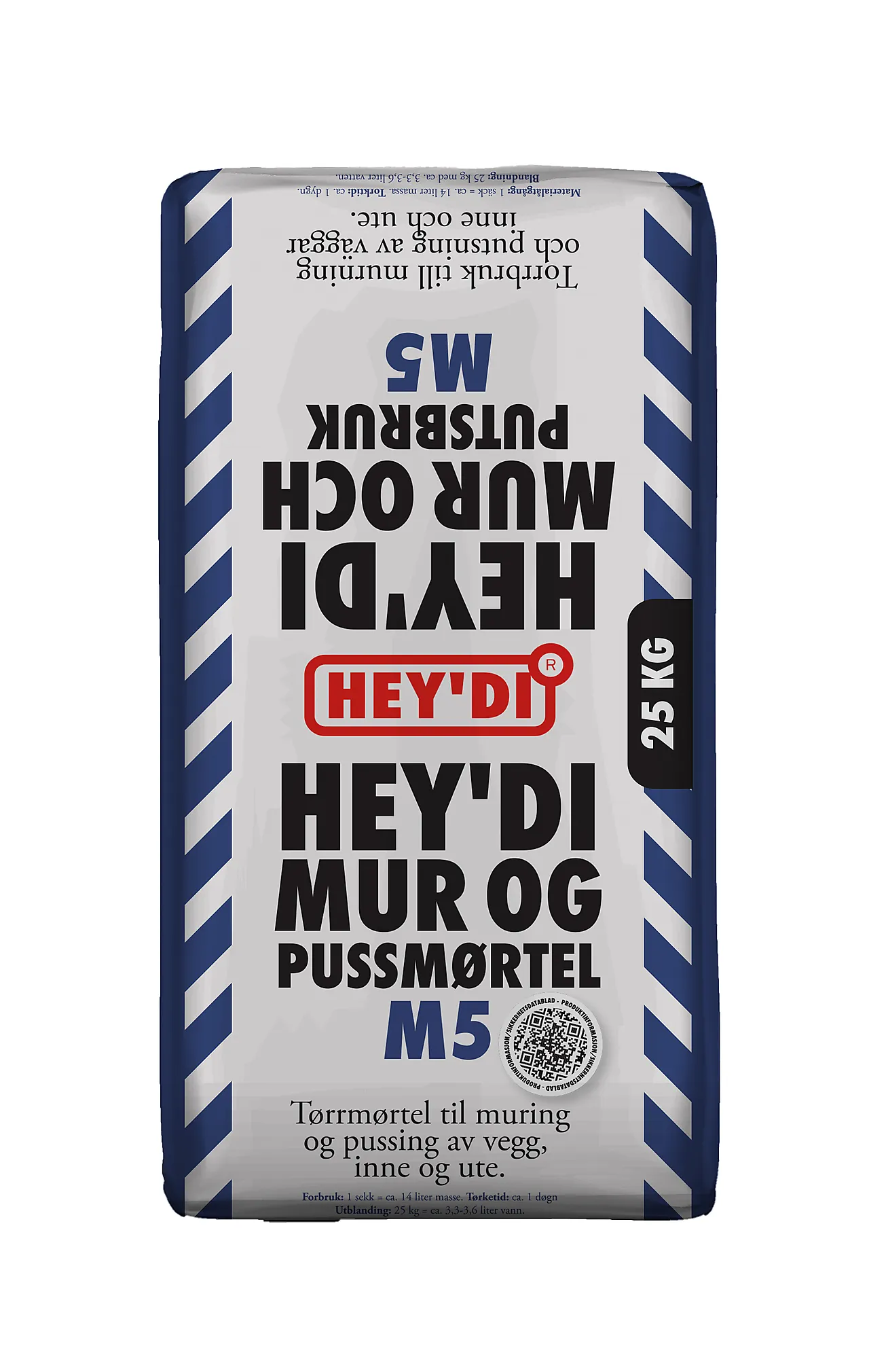 Heydi mur&puss m5 25kg mørtel tørrmørtel, plastsekk Heydi mur&puss m5 25kg mørtel tørrmørtel, plastsekk