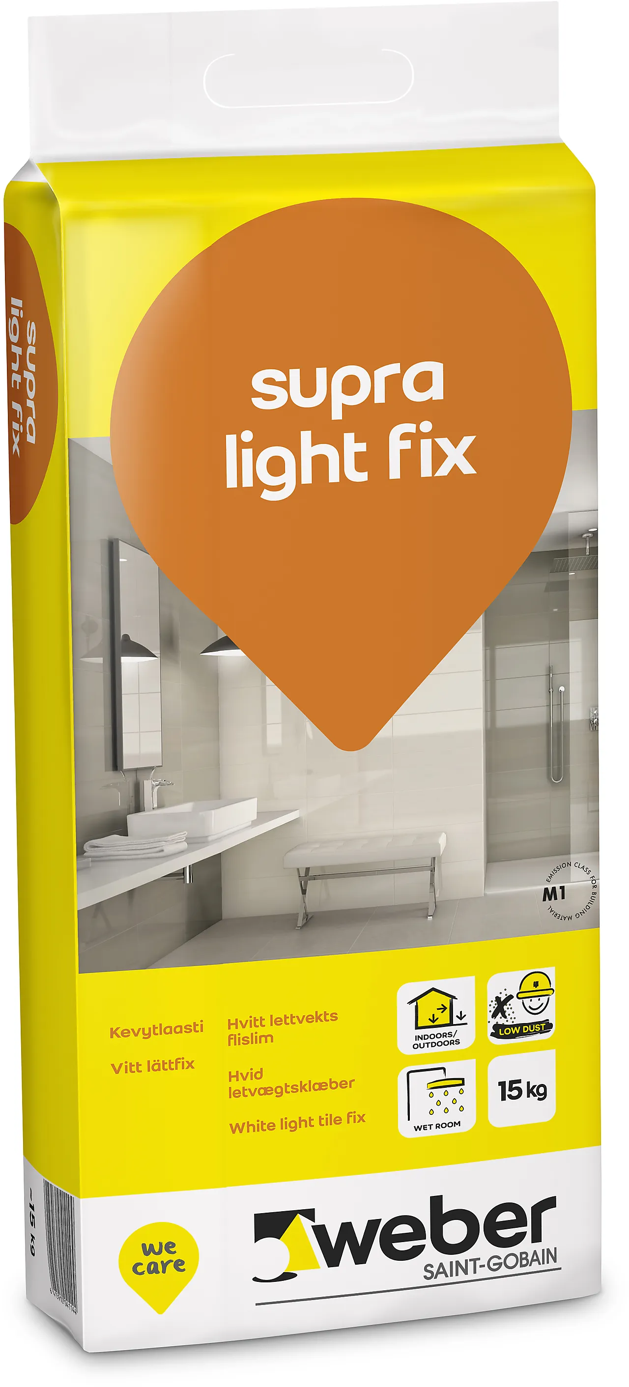 Weber supra light fix flislim 15kg