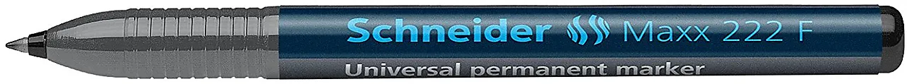 Merketusj maxx 222 svart schneider permanent rund 0,7 mm null - null - 3 - Miniatyr