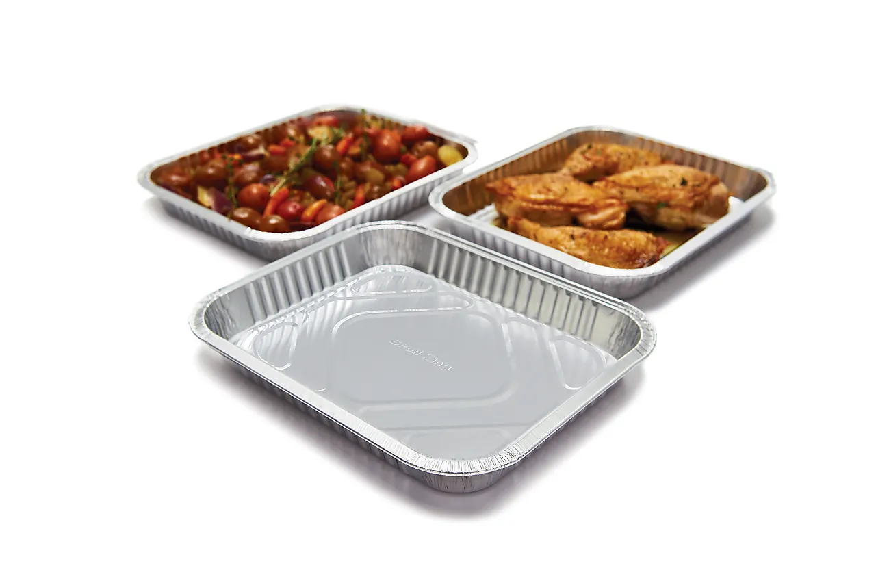 Aluminiumsbakker store 3 stk null - null - 3 - Miniatyr