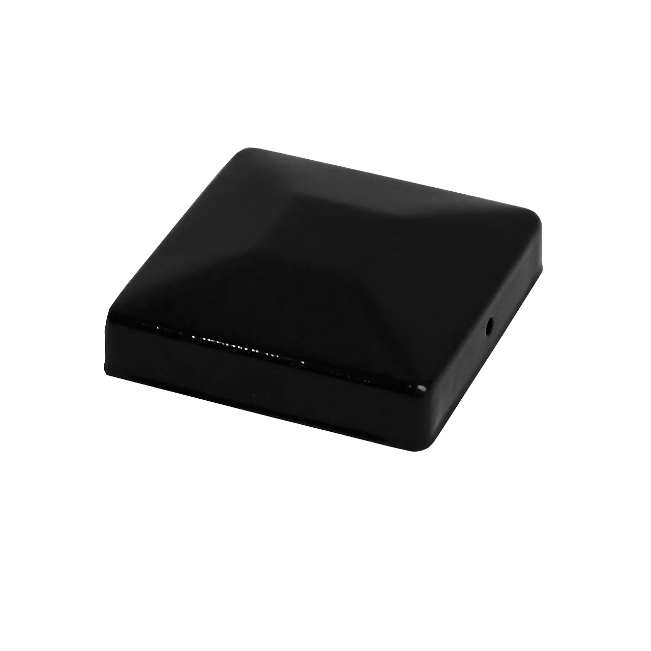 Stolpehatt 90 mm sort