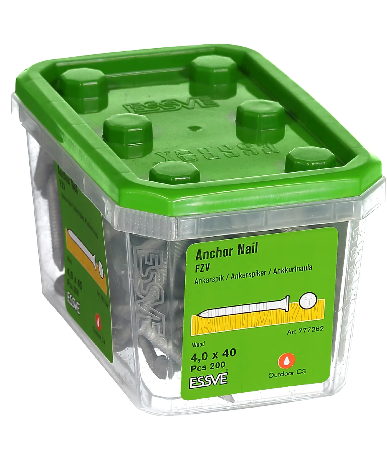 Beslagspiker flat 4,0x40 fzv -200 varmforsinket stål null - null - 2 - Miniatyr