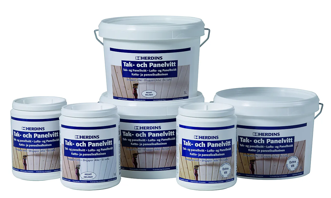 Tak og panelhvitt ekstra hvit 3 liter null - null - 2 - Miniatyr
