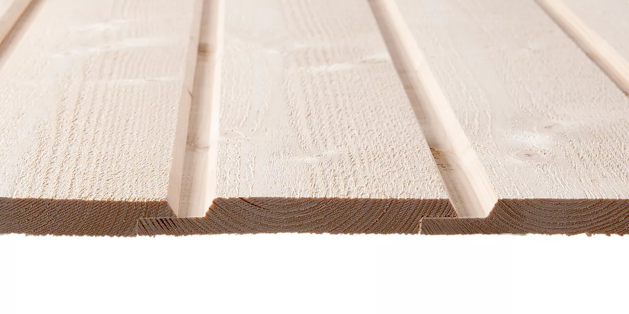Buerkledning utvendig ubehandlet gran 19x148 mm null - null - 2 - Miniatyr