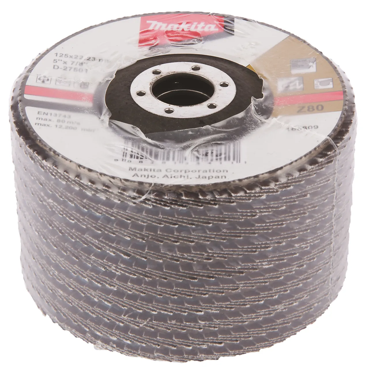 Lamellslipeskive  125mm K80 null - null - 2 - Miniatyr