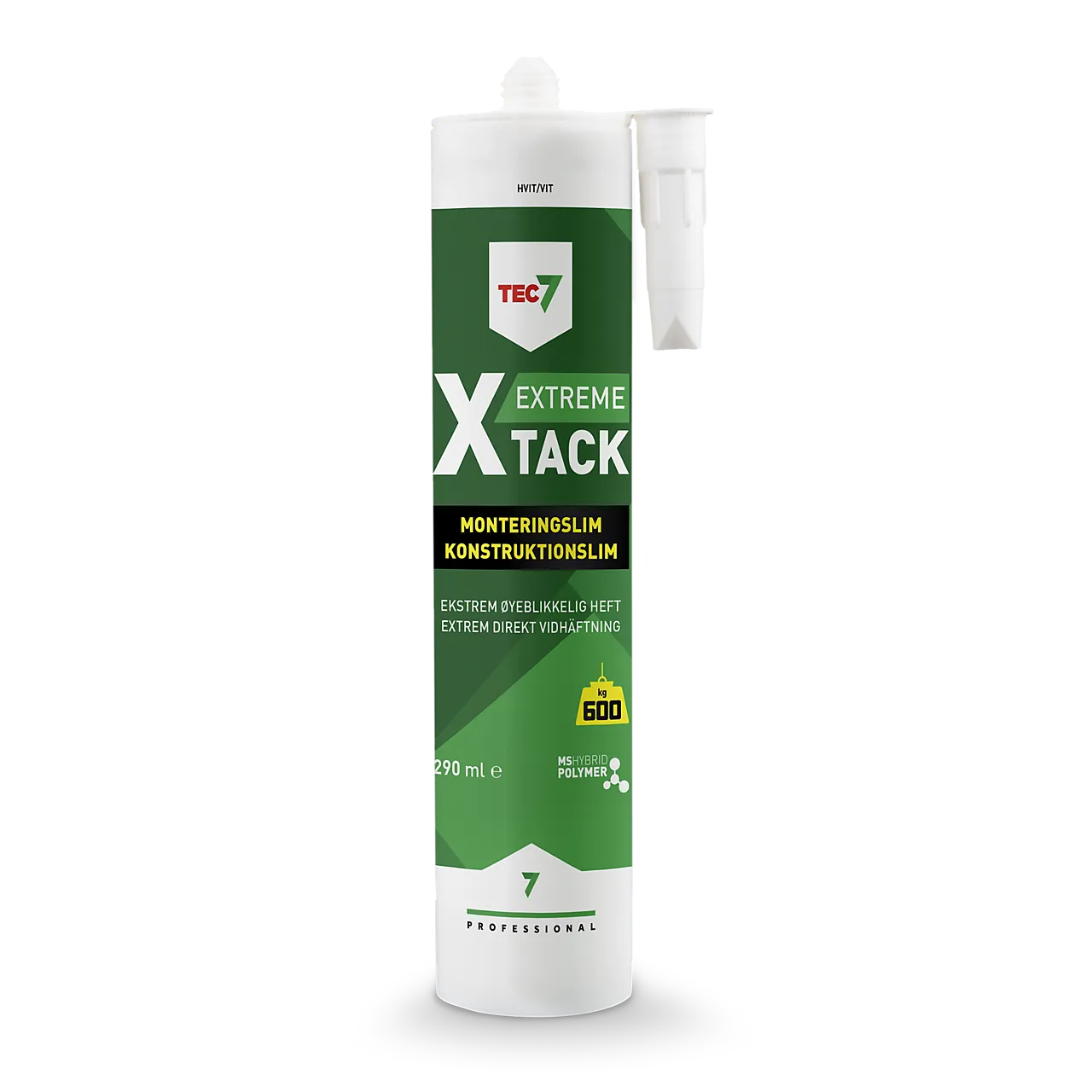 Monteringslim X-Tack Hvit 290 ml