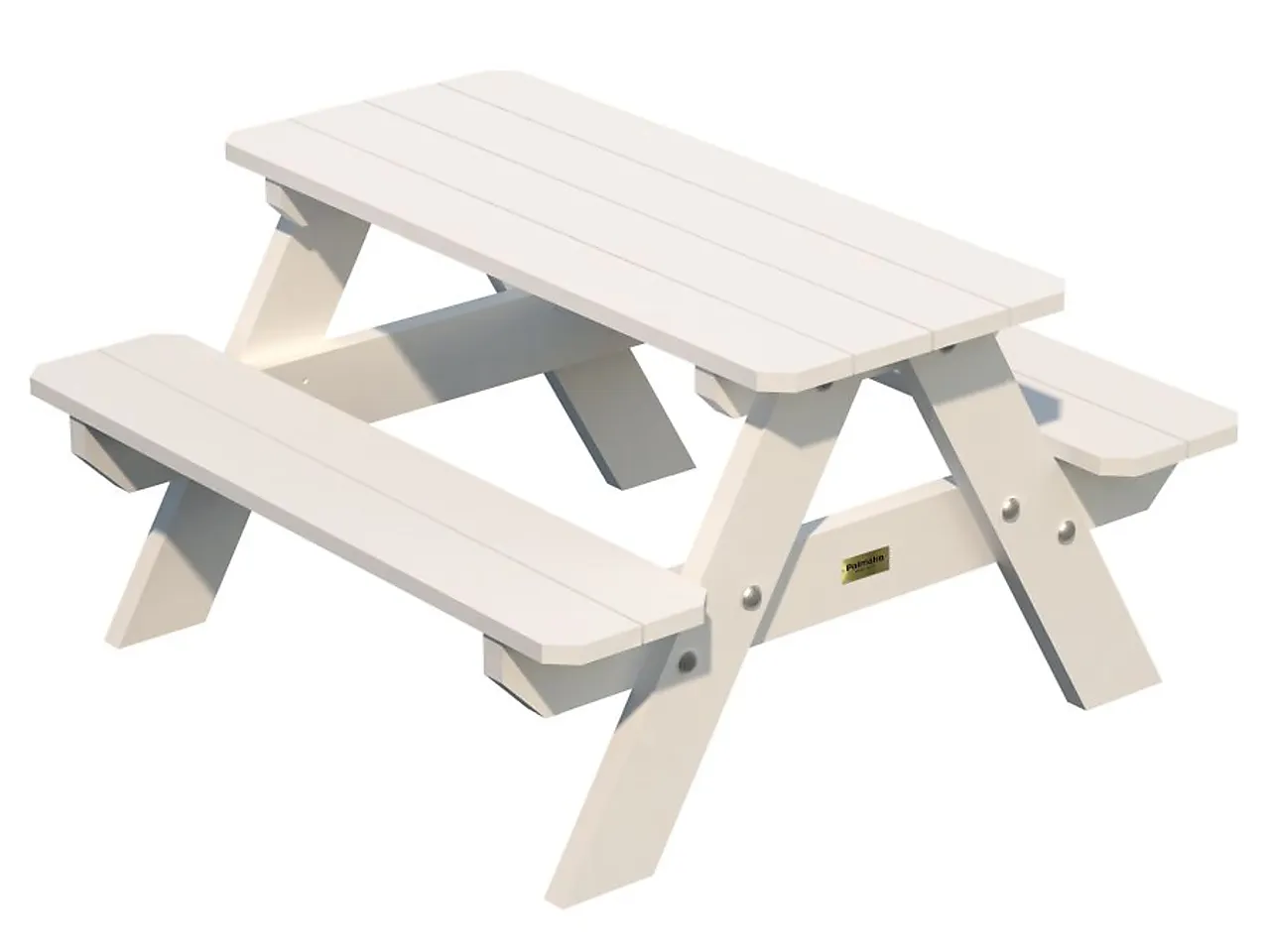 Benk for barn Lisbet hvit 90x90x50 cm Benk for barn Lisbet hvit 90x90x50 cm