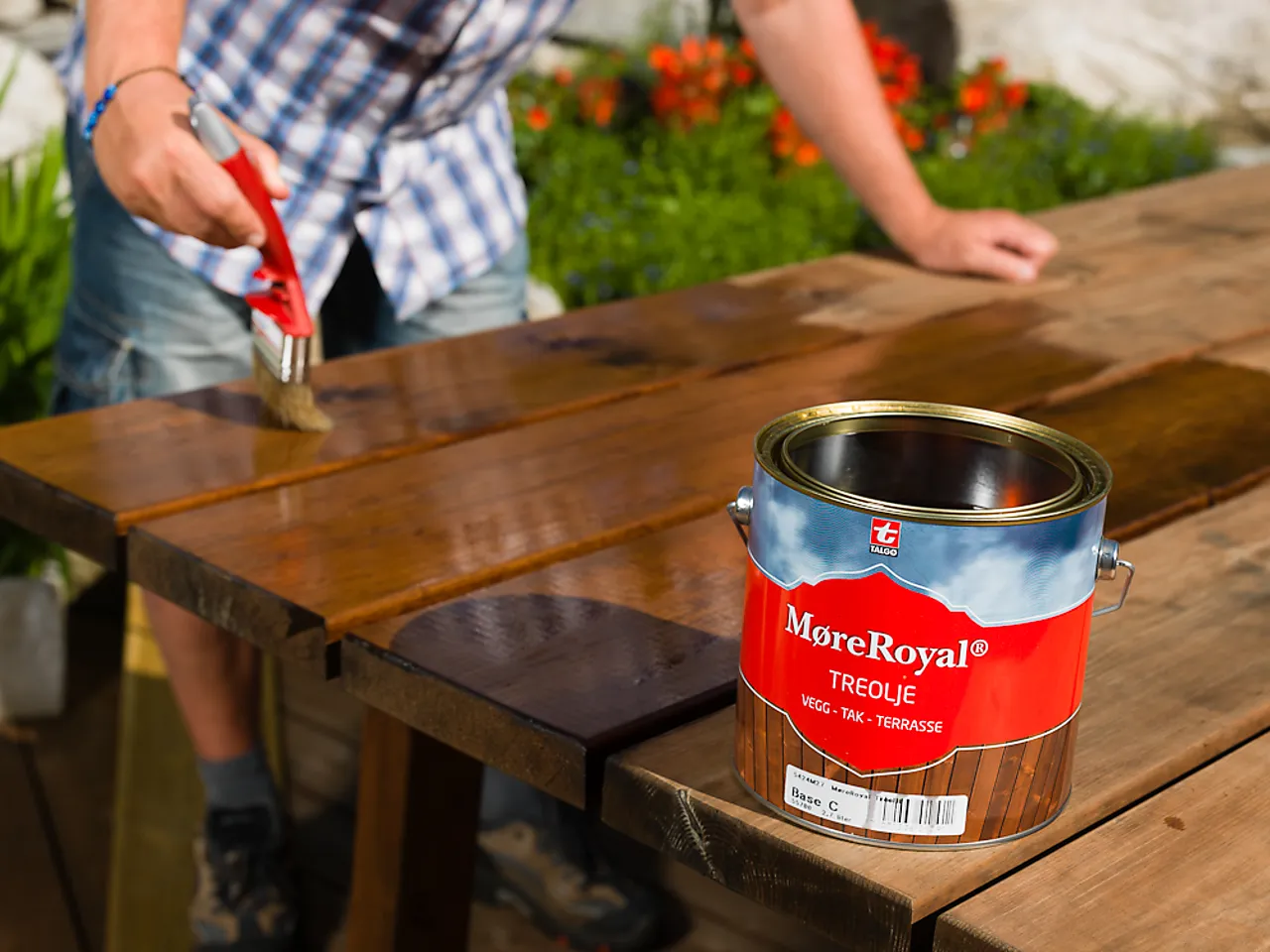 Terrasseolje eksklusiv grå 2,7 liter