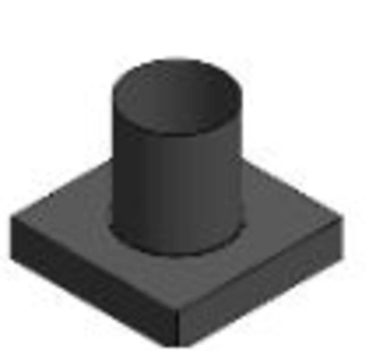 Overbeslag kasse 0gr ø250 sort