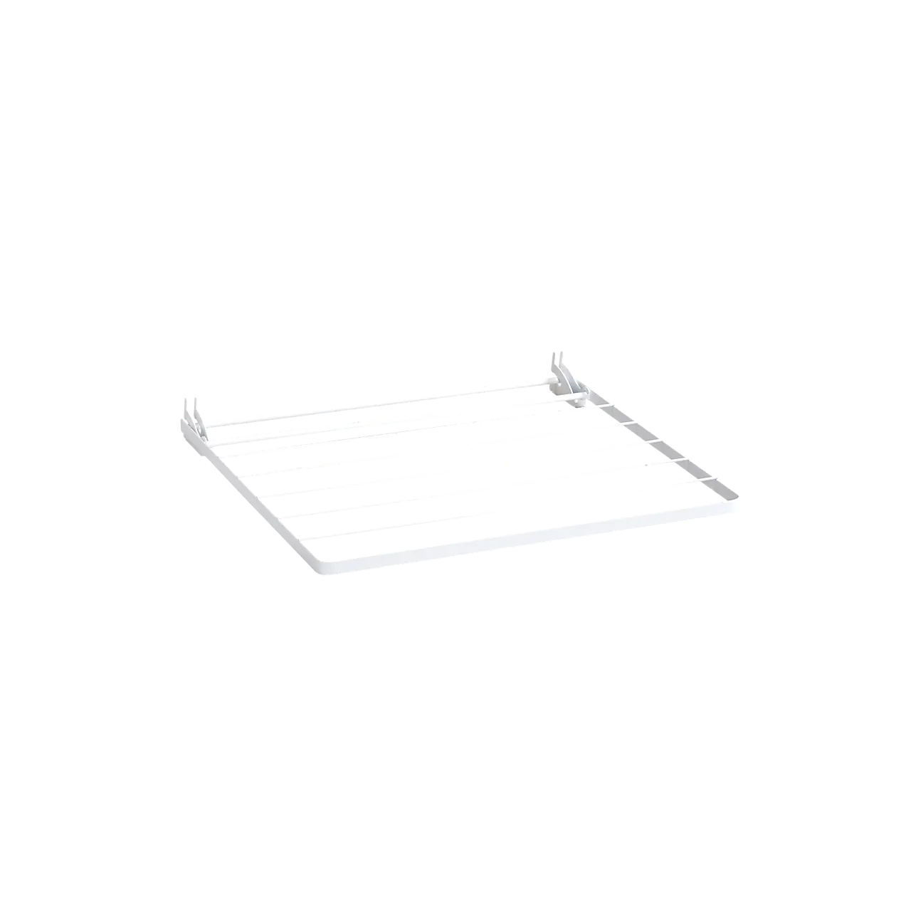 Tørkestativ vegghengt 640x602,5 mm hvit null - null - 2 - Miniatyr