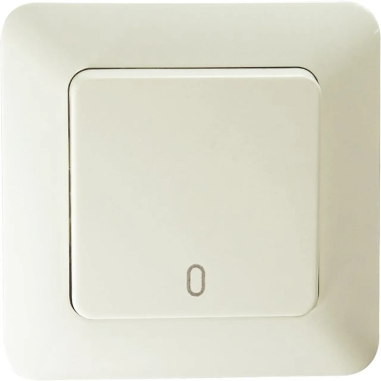 Strømbryter 2-pol innfelt polarnor hvit