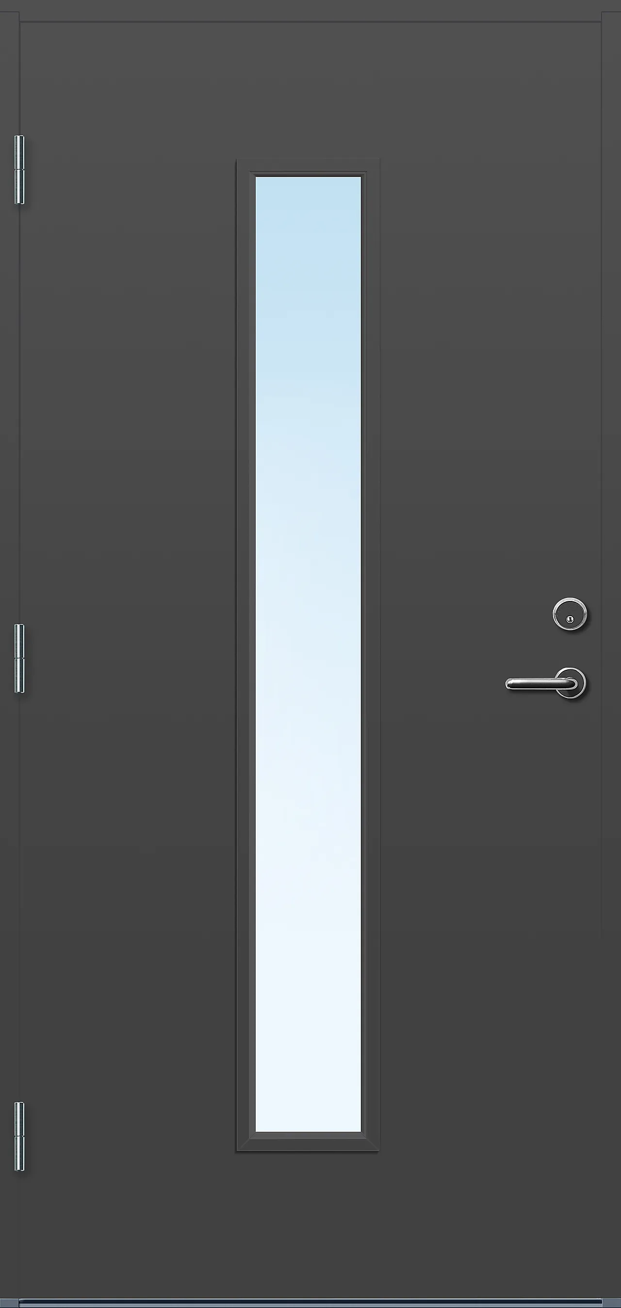 Dør yd volda 9x20v mørk grå ncs s 7500-n null - null - 3 - Miniatyr