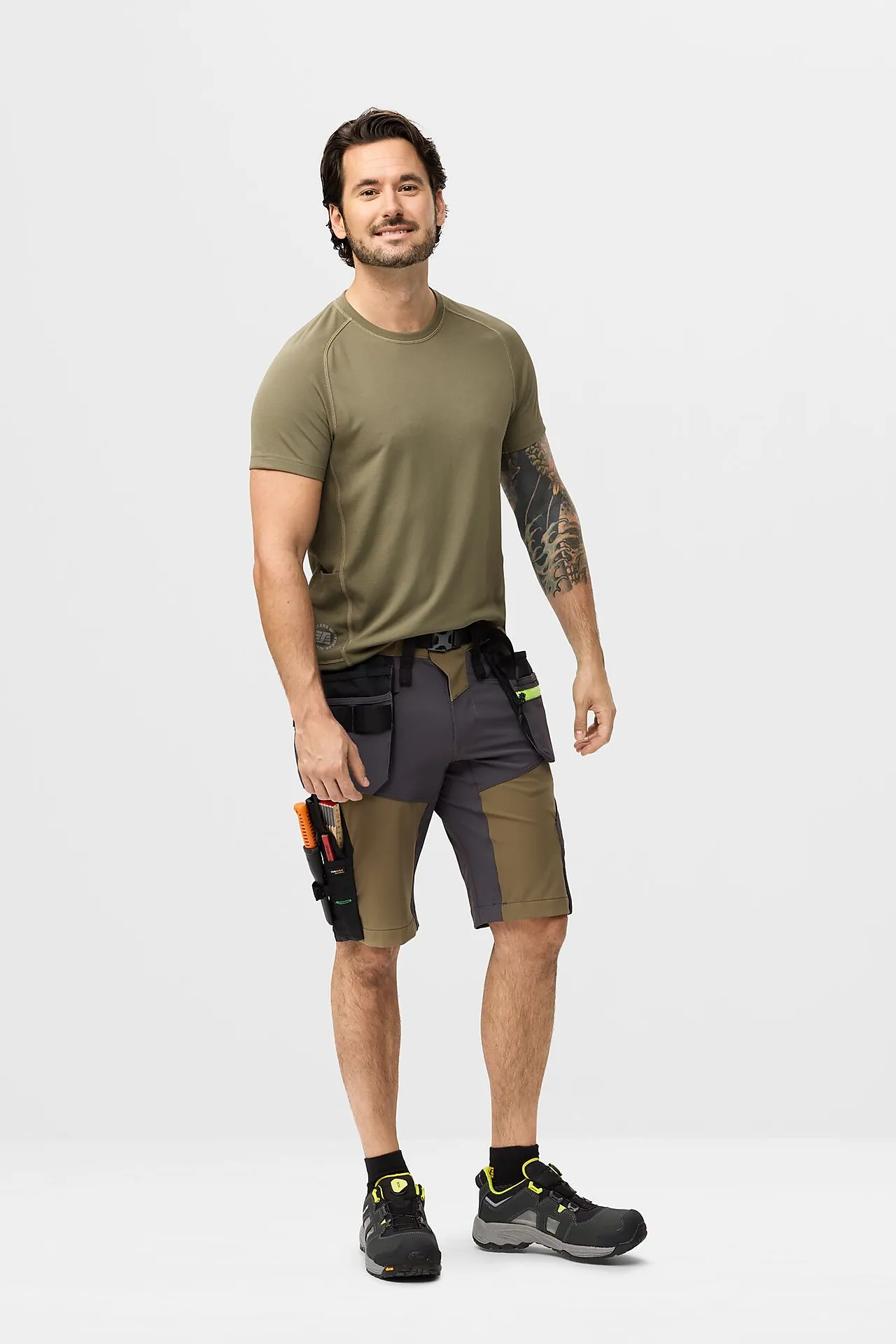 Shorts softshell 6140 grønn str 64 null - null - 3 - Miniatyr