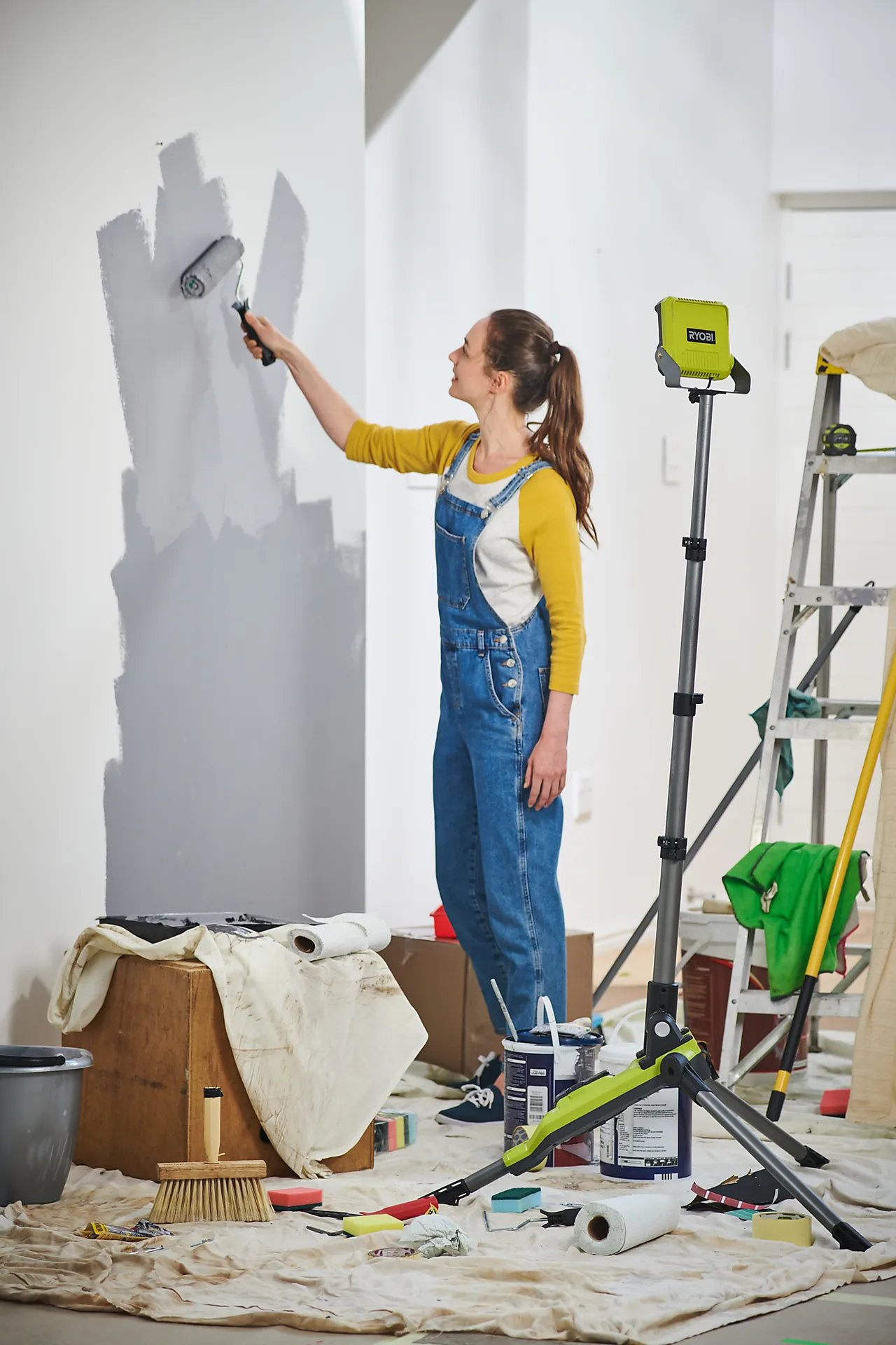 Arbeidslys på stativ R18TL-0 One+ 18V null - null - 2 - Miniatyr