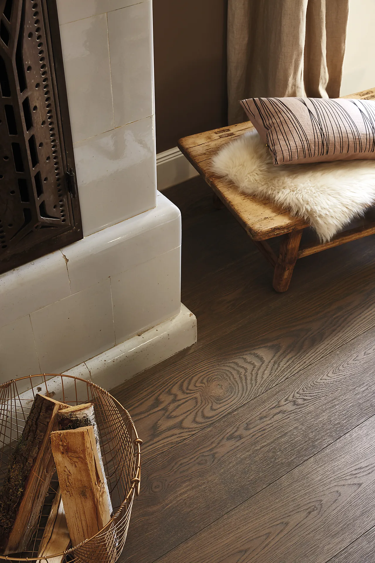 Boen parkett Eik Grey Pepper Castle oljet og børstet null - null - 3 - Miniatyr