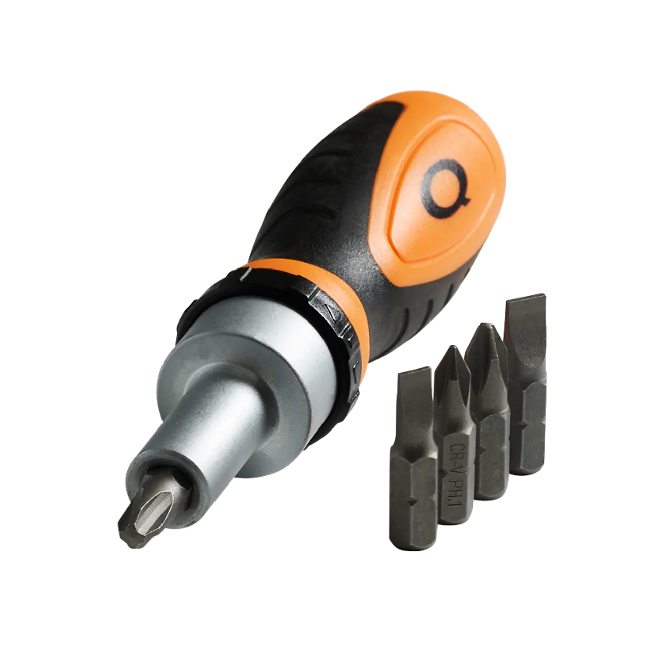 Q-tools skrutrekker m/skralle-bits