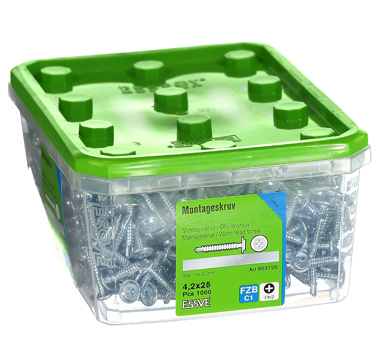 Montasjeskruer med borspiss 4,2x25 mm 1000 stk null - null - 2 - Miniatyr