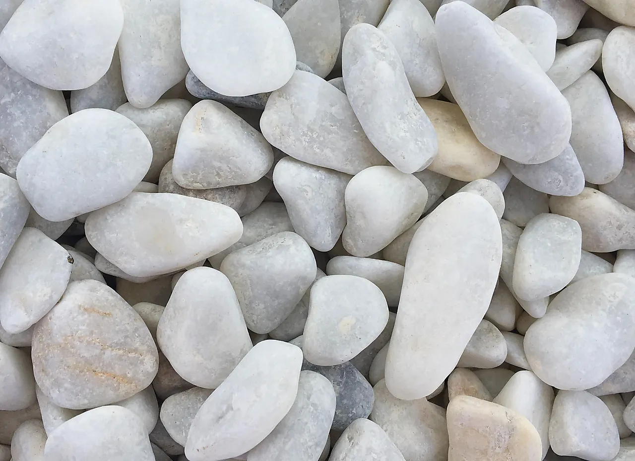 Dekorstein hvit 8-12 mm null - null - 2 - Miniatyr