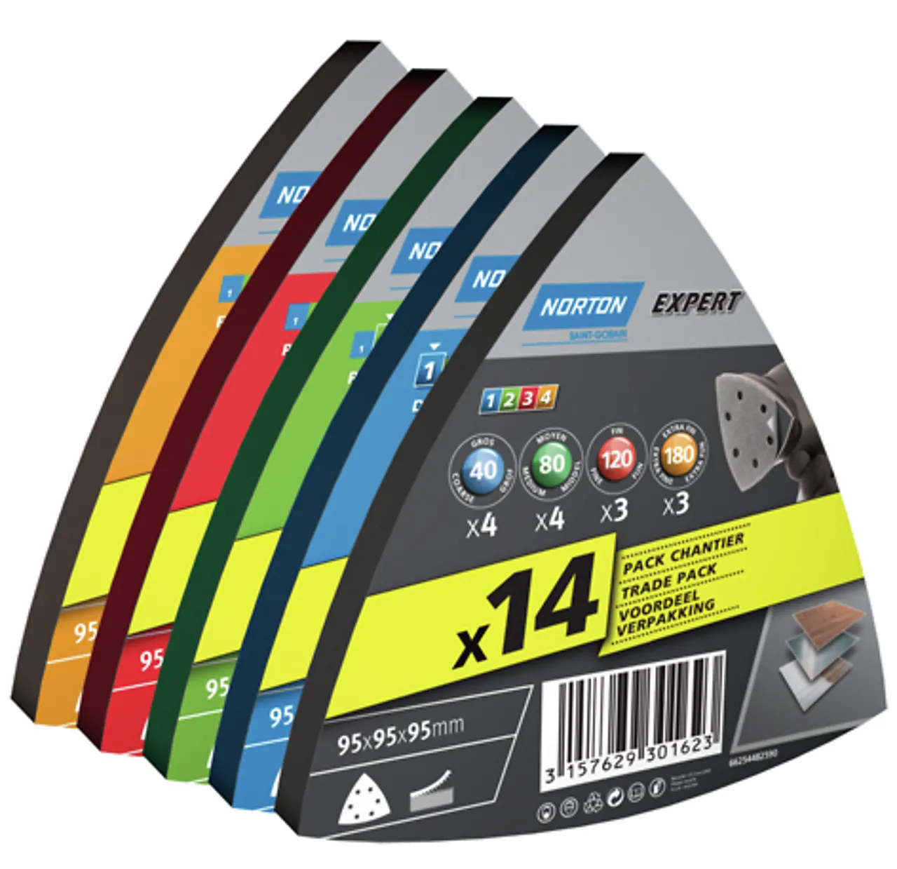 Slipeark delta 95x95x95 k80