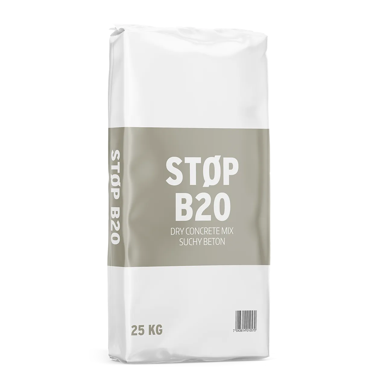 Tørrbetong støp B20 25 kg Tørrbetong støp B20 25 kg