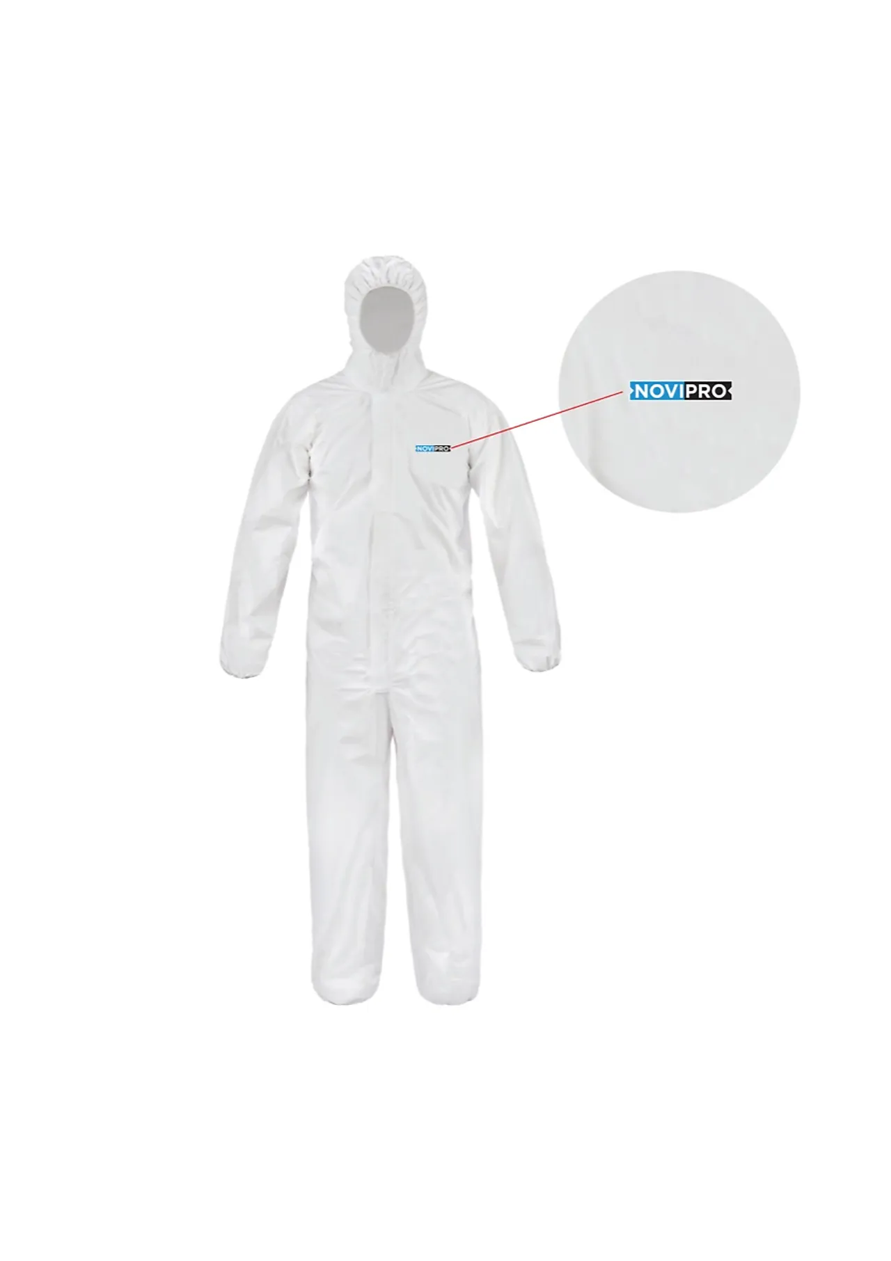 Engangsdress kjeledress hvit XL Engangsdress kjeledress hvit XL