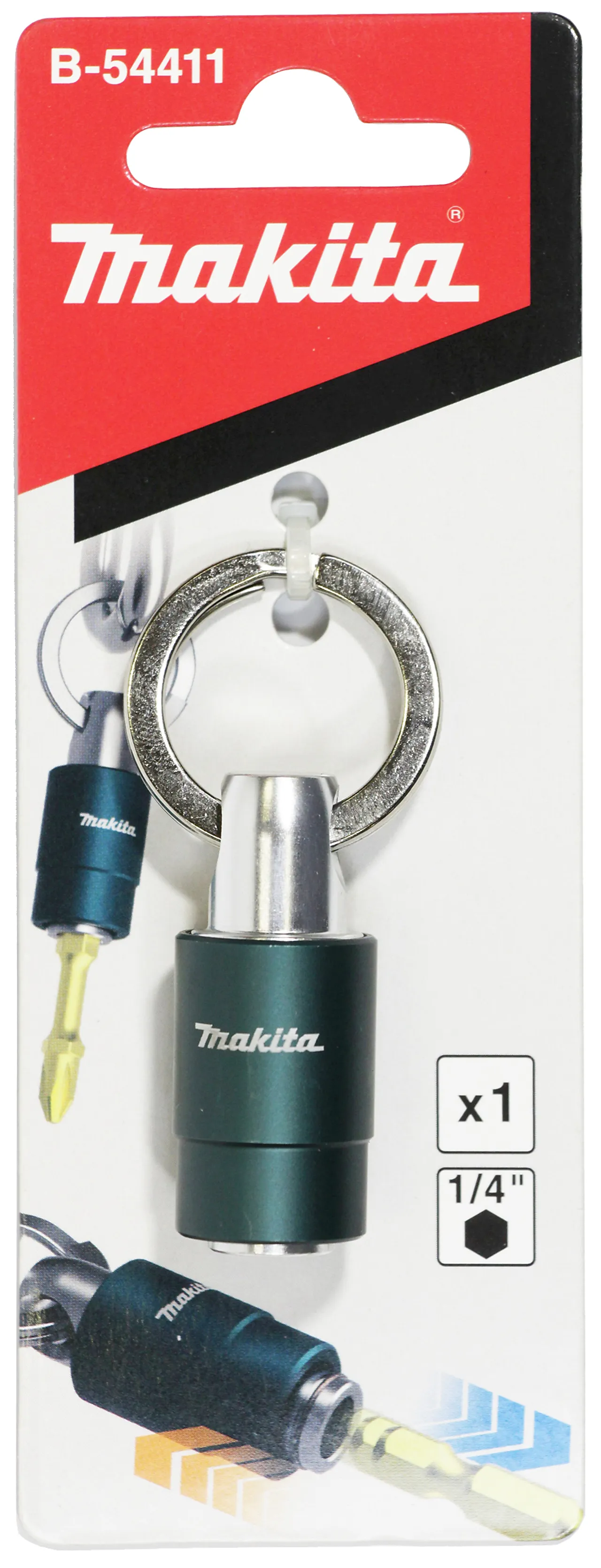 Makita bitsholder med nøkkelring