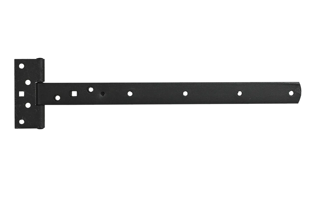 T-Hengsel 230 mm varmforsinket sort