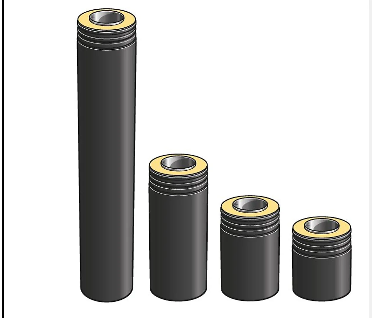 Std- modul 300-230/130 svart