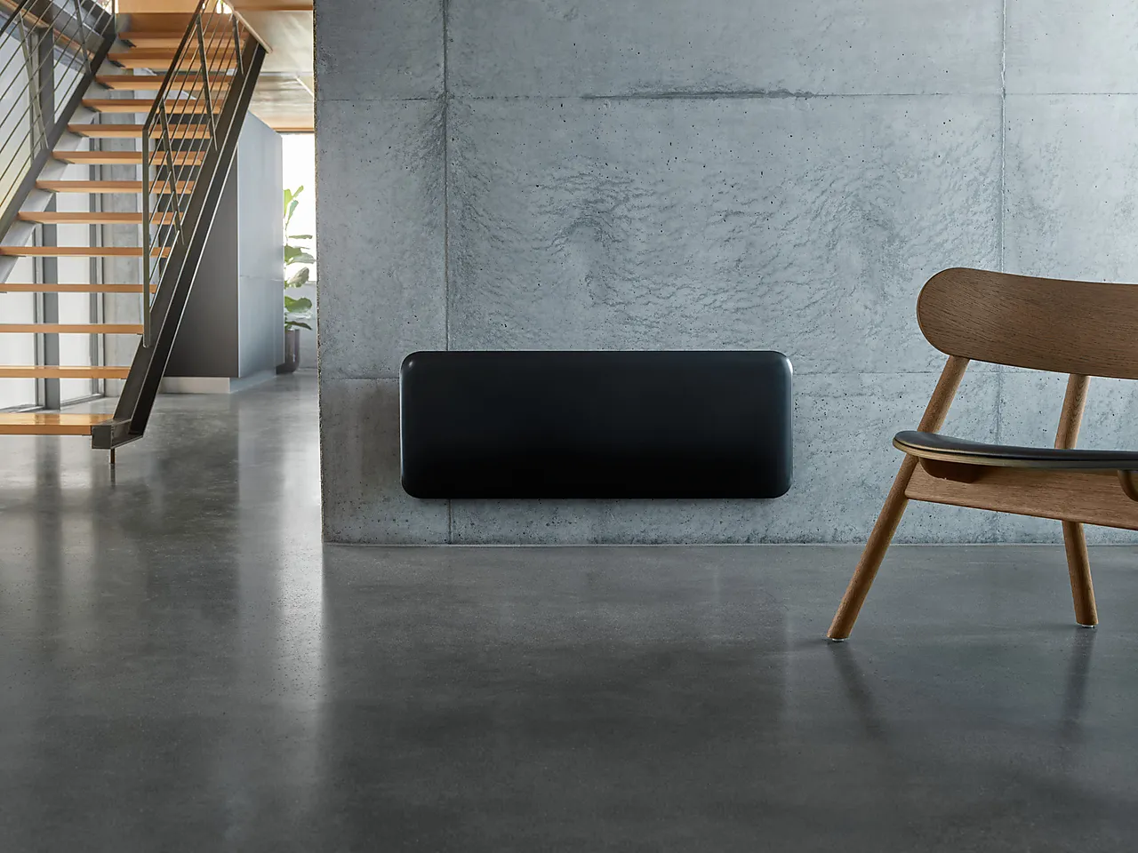 Panelovn sort invisible wifi gen 3 1300 Watt