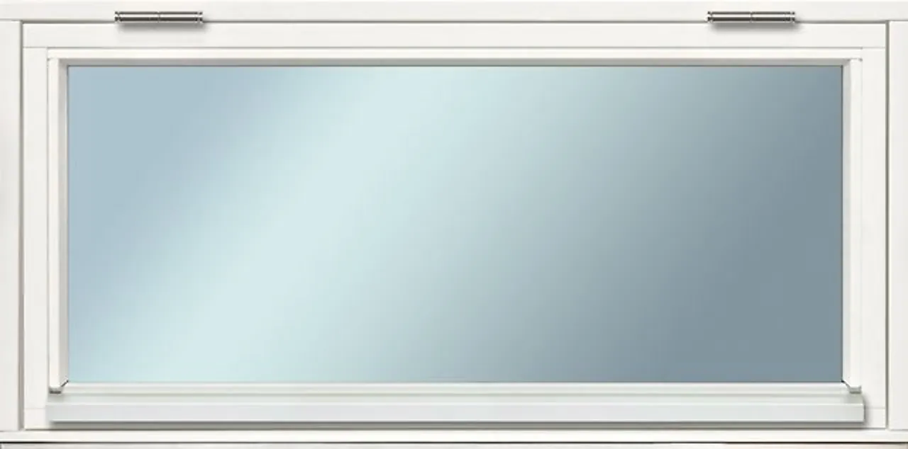 Garasjevindu topphengslet 99x49 cm