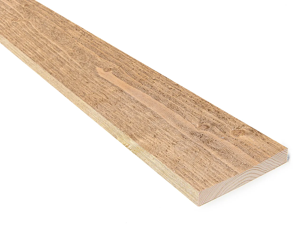 Gran 19x123   edelbrun lys kledning rektangulær behubehandlet