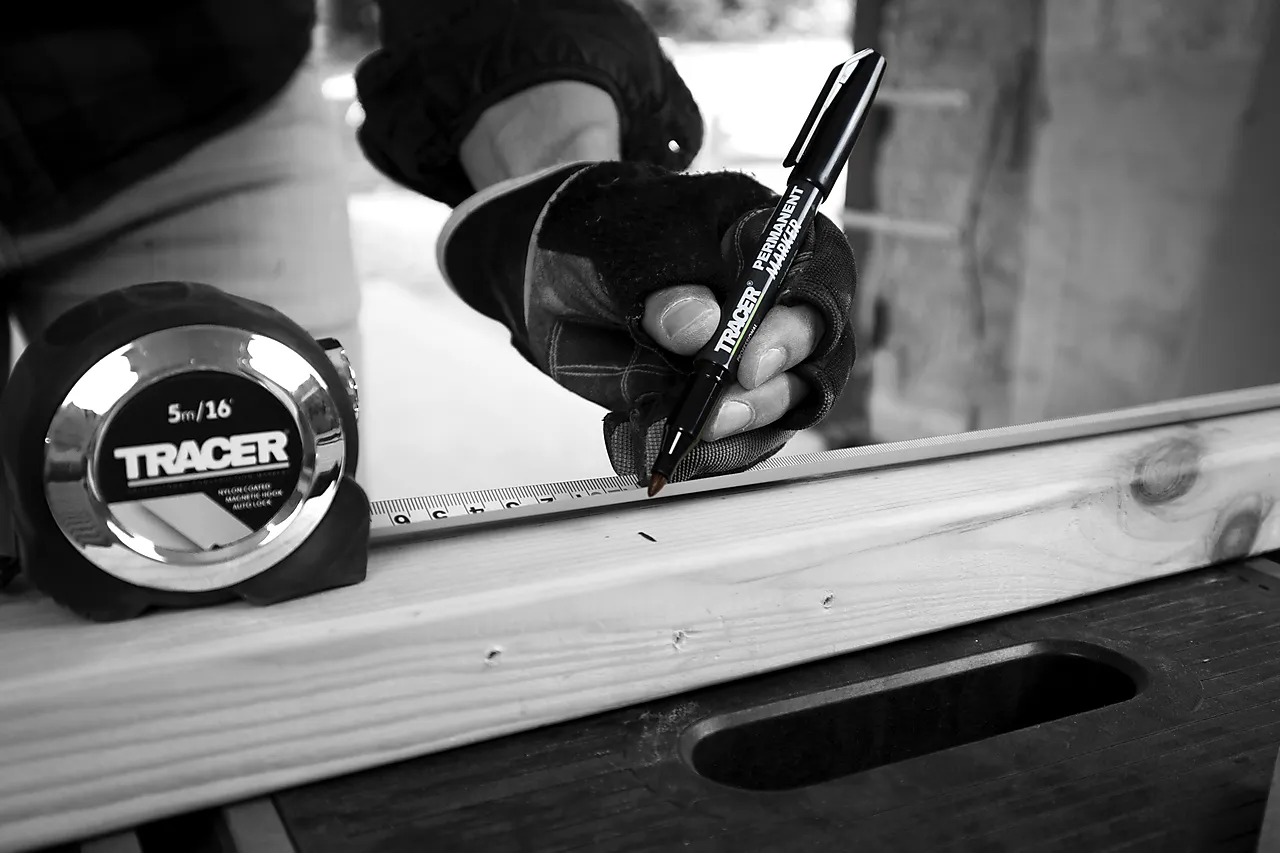 Tracer permanent constr marker 1stk null - null - 2 - Miniatyr