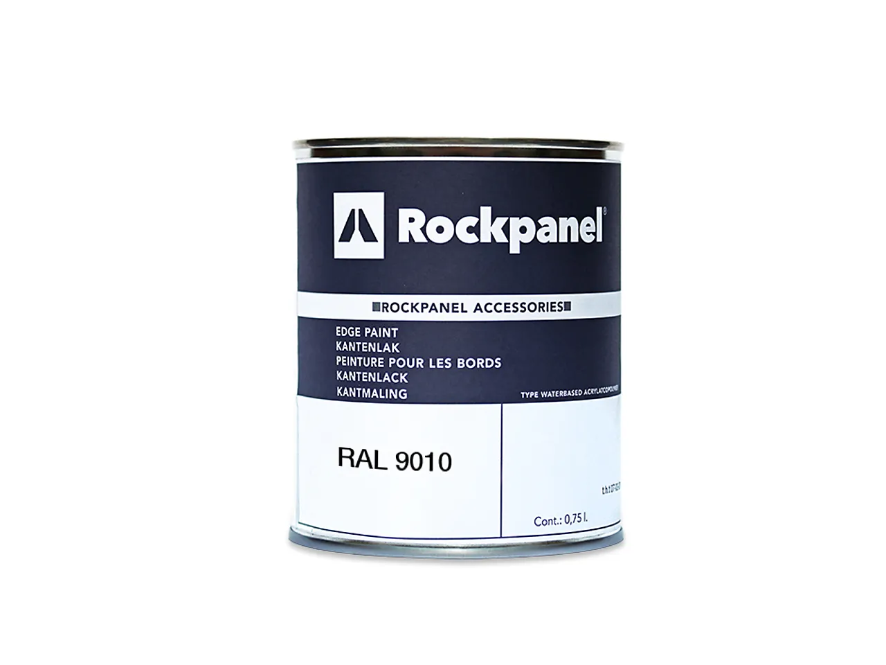 Kantmaling RAL 9010 ren hvit 0,5 l