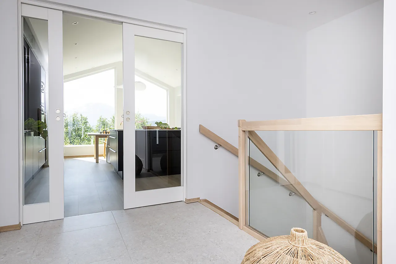 Dørbl sd stil1 gl 9x21 kl hv klart glass - ncs s 0500-n null - null - 3 - Miniatyr