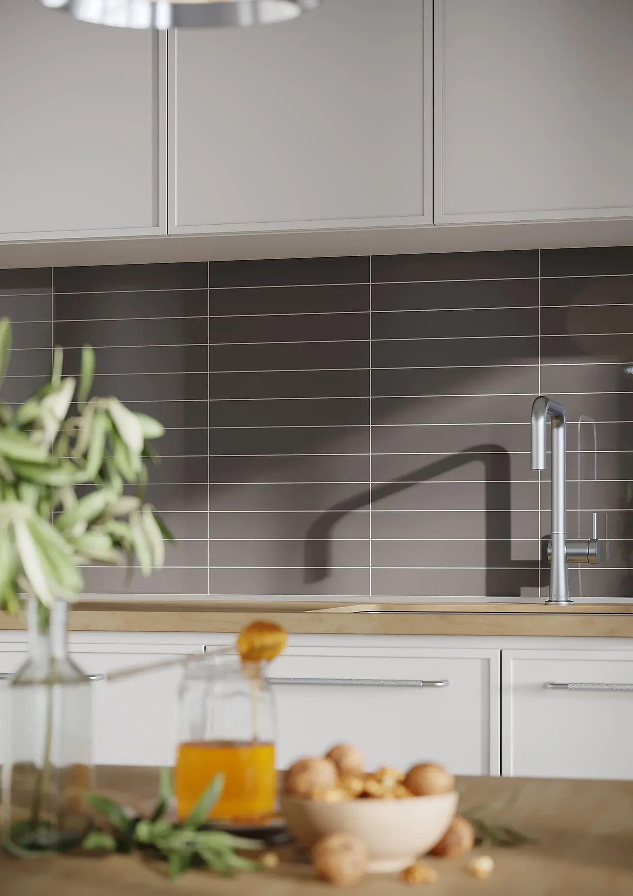 Kjøkkenplate 4054-K03 Milano Antrasite høyglans flis 11x620x580 mm null - null - 2 - Miniatyr