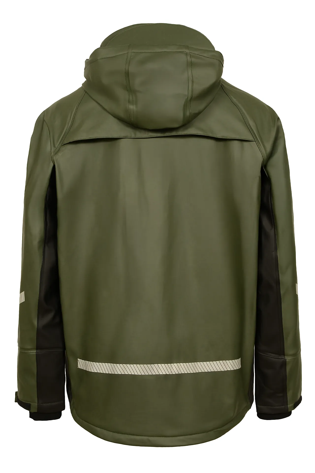 Regnjakke i PU med fleece F1348 grønn/sort XL null - XL - 3 - Miniatyr